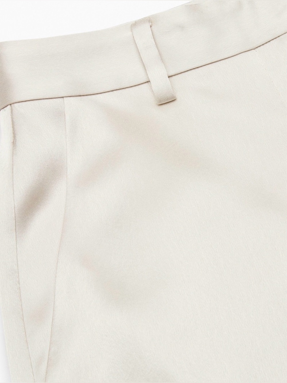 Aritzia Babaton Women’s 6 Matte Pearl Refined Satin Cargo Pants Cuff Buckle - Picture 7 of 11